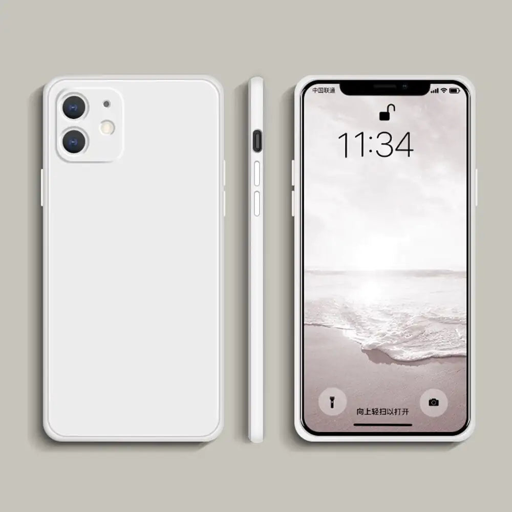Cube Liquid Silicone Phone Case for Apple Devices