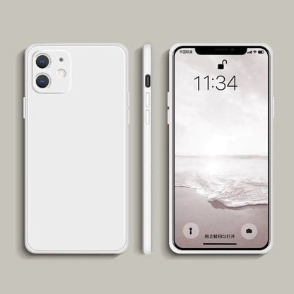 Cube Liquid Silicone Phone Case for Apple Devices