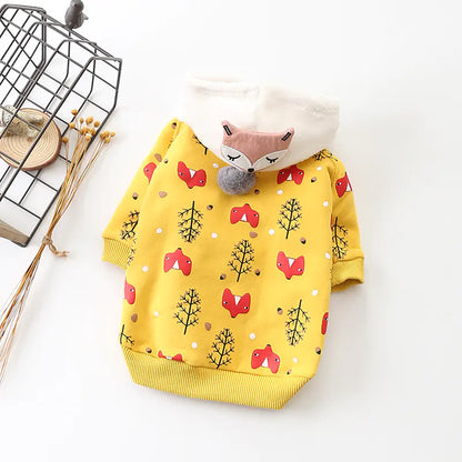 New Autumn Winter Pet Dog Clothing - Cotton Fleece Wear