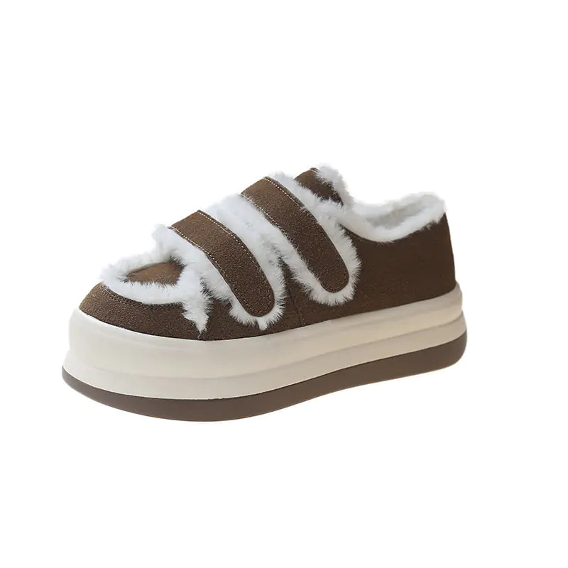 Thickened Fleece Warm Sponge Board Shoes
