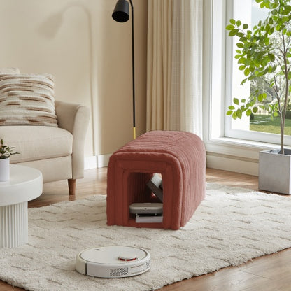 Ottoman Storage Bench Pet Supplies Corduroy Bench Cat's Nest To Hide For The Living Room, Entryway And Bedroom