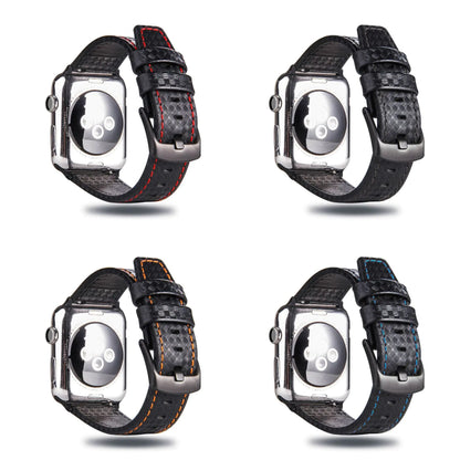 High-End Carbon Fiber Leather Watch Compatible With