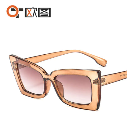 Fashionable Colorful Cat Eye Sunglasses for Men and Women