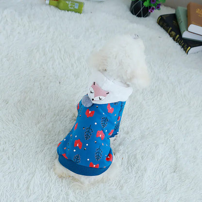 New Autumn Winter Pet Dog Clothing - Cotton Fleece Wear