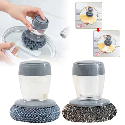 Push-Type Palm Brush Cleaner for Kitchen Soap