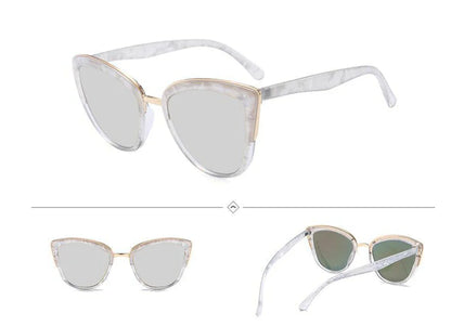 Cat Eye Colorful Plastic Sunglasses 7016