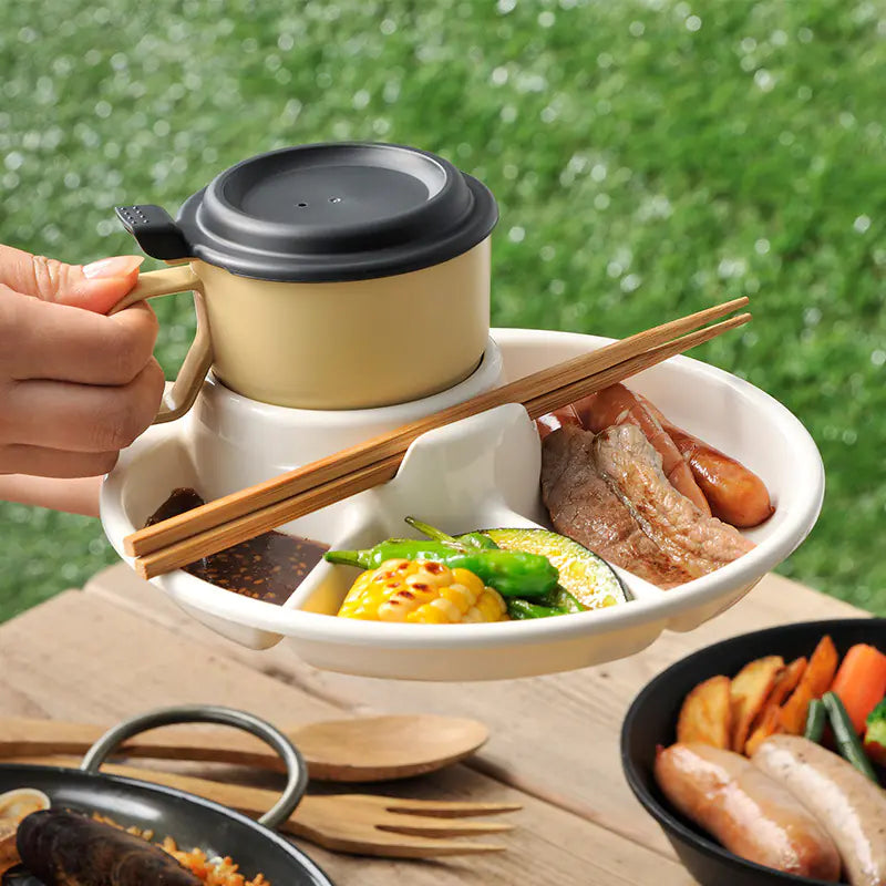 Portable Barbecue Picnic Tray for Healthy Eating