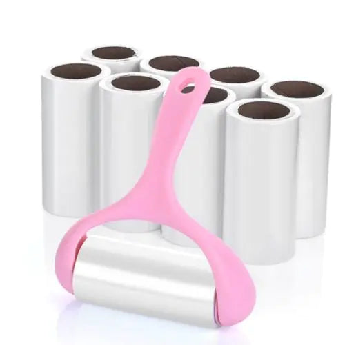 Lint Roller with Sticky Paper and Felt Roller