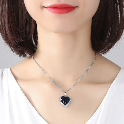 Titanic Heart of the Ocean Pendant Necklace for Women