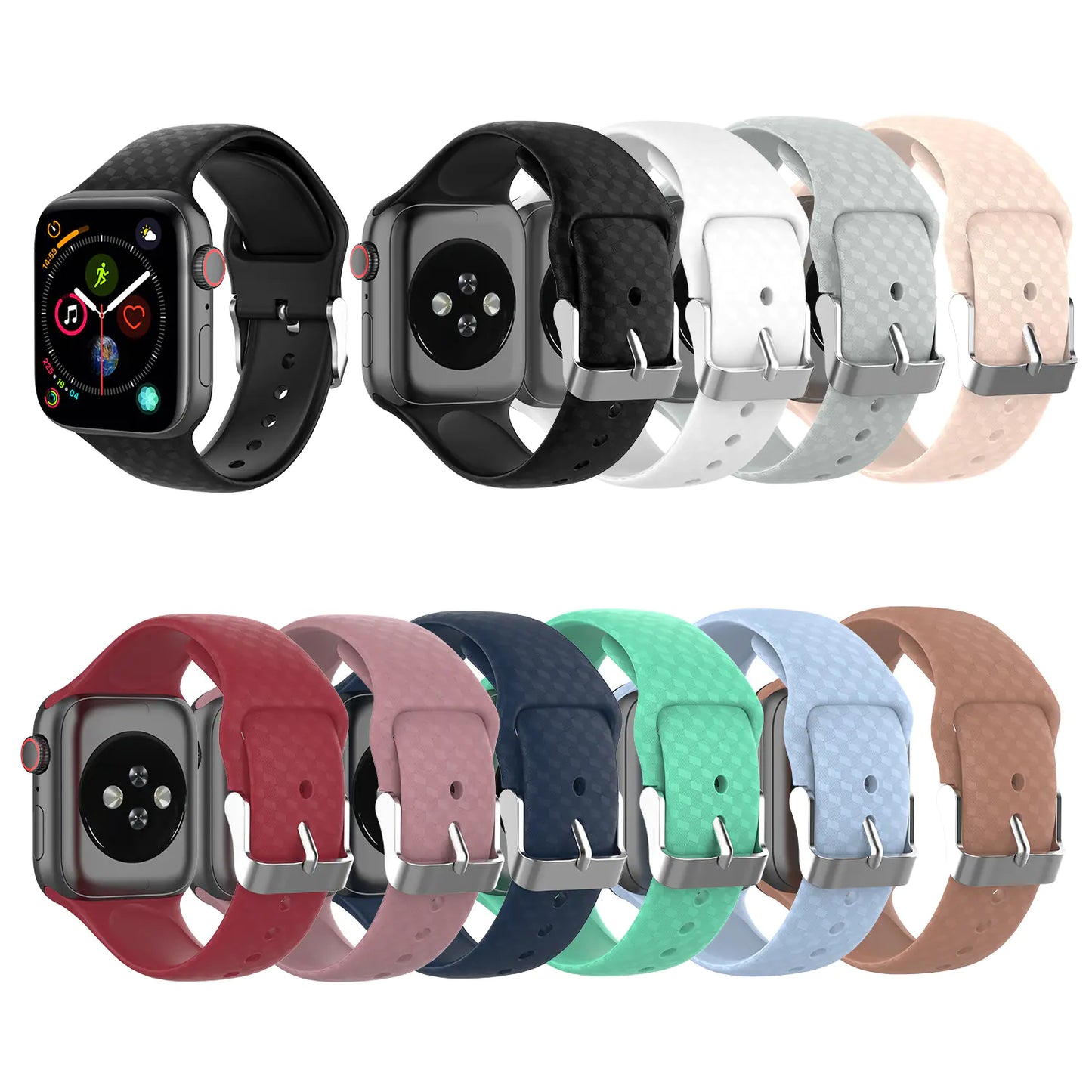 3D Pattern Silicone Sports Bracelet Strap
