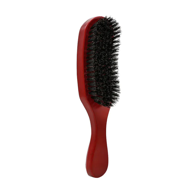 Beech Wood Lacquer Pig Bristle Curved Hair Styling Comb