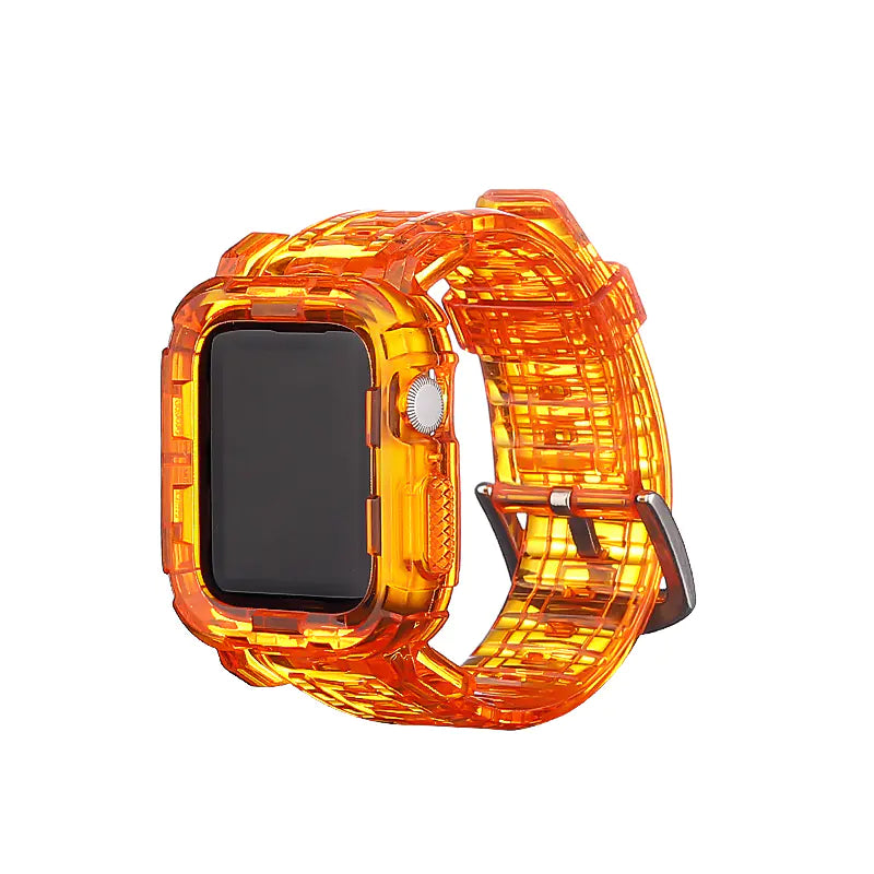 Glacier Transparent Strap with Silicone Case