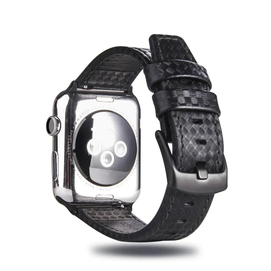High-End Carbon Fiber Leather Watch Compatible With