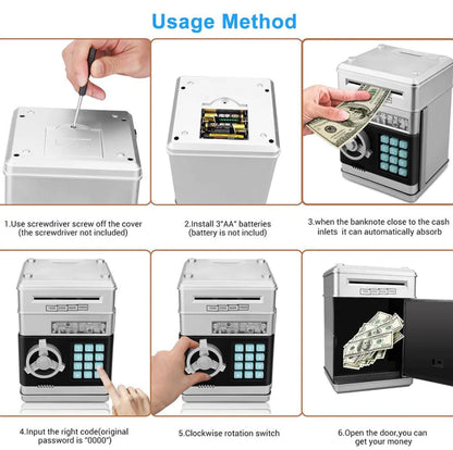 Creative ATM Money Box with Intelligent Lock