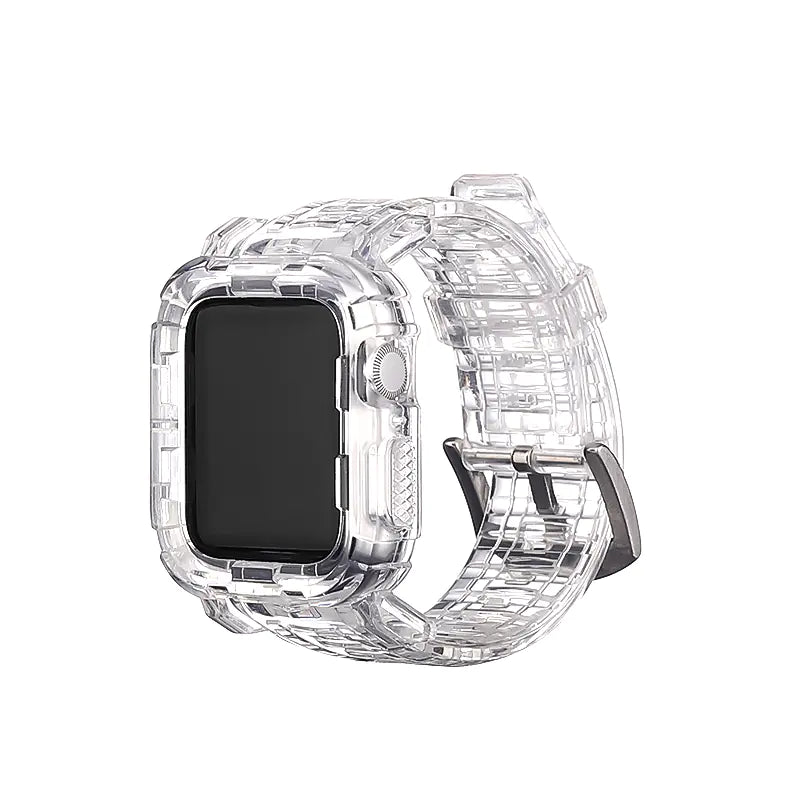 Glacier Transparent Strap with Silicone Case