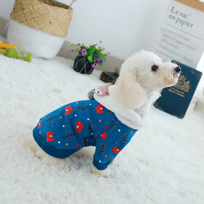 New Autumn Winter Pet Dog Clothing - Cotton Fleece Wear