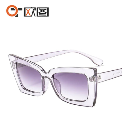 Fashionable Colorful Cat Eye Sunglasses for Men and Women